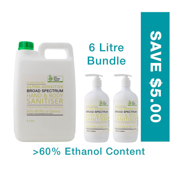 Picture of Hand & Body Ultra-Sensitive GEL Sanitiser 5 Litre - Bundle